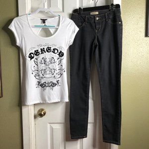 DEREON Top & Stretch Jeans ~ 2 pc bundle ~ NEW!